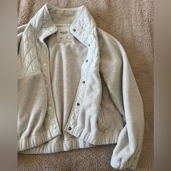 Abercrombie & Fitch Jacket Size Small in Cream - Picture 4 of 4